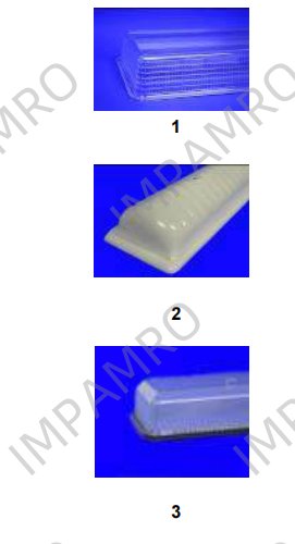 Shades for fluorescent fittings
