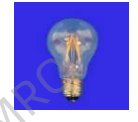 LED filament, 230VAC, warm white