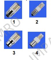 LED lamps Tubular indicator, warm white, 3000K
