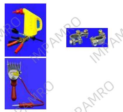 Connectors and service aids for storage batteries