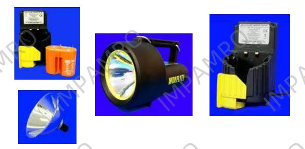 Accessories for Wolflite rechargeable handlamp H-251/MK2, H251A