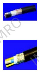 Marine cable with halogen free outer sheath, rigid copper screened, flame retardant