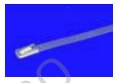 302943 Cable ties, stainless steel