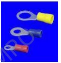 Solderless ring terminals, insulated