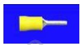 342564 Solderless pin terminals, insulated, in boxes