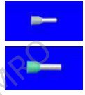Bootlace ferrules, German type, in boxes of 100 pcs