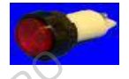 422608 Pilot lights, bore 25,3 mm, for indicator lamps 15 x 30/35 mm, E14 base