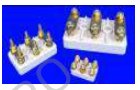 Terminal boards for electric motors, 3-pole, 6 connections