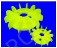 Fan impellers (PVC) for motor cooling - Fan impellers without shaft bush
