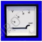 Measuring instruments - Voltmeters, moving iron, panel mounting 72x72 mm