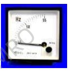 Measuring instruments - Frequency meters, panel mounting 72x72 mm