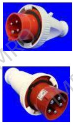 Wiring Accessories for Marine Use - Ceeform plugs, IP67, earth pin on 6h