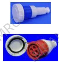 743450 Wiring Accessories for Marine Use - Ceeform couplings, IP67, earth pin on 6h