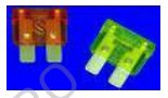 Fuses - Car fuses, 18.5 x 4.5 x 20 mm