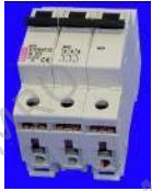 Circuit breakers - 3-pole, C-type tripping characteristic