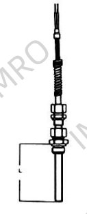 Resistance thermometers - 1 x Pt100/0 in 3-wire connection, Stainless steel protection tube, Fitting 1/2" BSP with 3 mtrs SiSi insulated cable with armouring