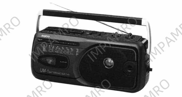 PLAYER CASSETTE RADIO/CD, PORTABLE