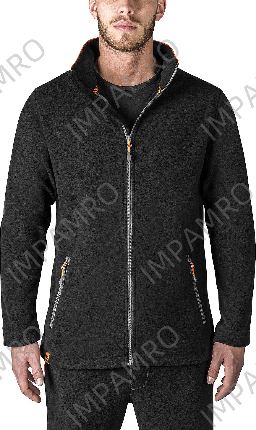 JACKET FLEECE POLYESTER, ANTI STATIC NAVY/YELLOW 3XL