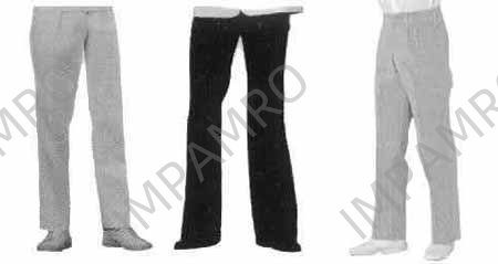 TROUSERS COTTON&POLYESTER, STRIPED S
