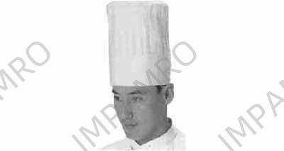 COOK'S CAP COTTON CROWN WHITE