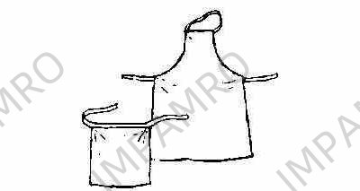 APRON VINYL COLOR WAIST TYPE