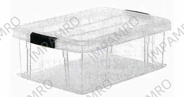 CONTAINER PLASTIC CLEAR W/LID, INNER SIZE 541X371X310MM