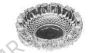 ASH TRAY GLASS DIAM 185MM