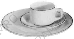 170355 BREAD PLATE STANDARD WITH BLUE LINE 168MM