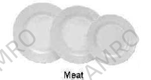 PLATE MEAT MELAMINE 230MM