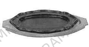STEAK PLATTER CAST STEEL 300X215MM