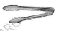 SALAD SERVING TONGS PLASTIC 230MM