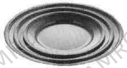 DISH ROUND STAINLESS STEEL 165MM DIAM