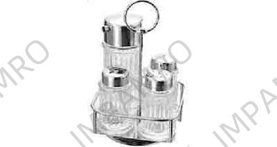 SAUCE CASTER SET WITH 4 BTLS PLASTIC