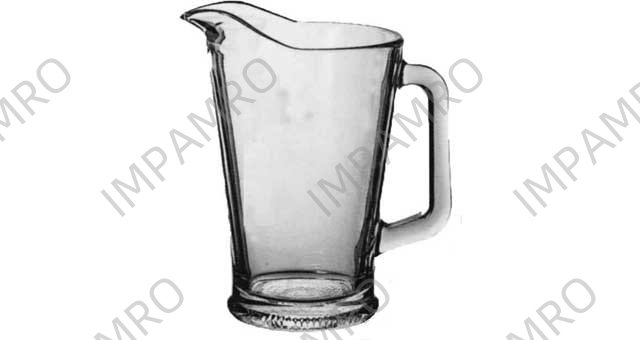 WATER JUG GLASS WITH ICE LIP 2LTR