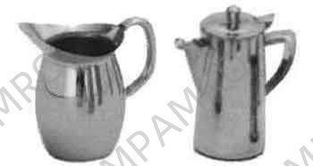 WATER JUG STAINLESS STEEL PLAIN 2.8LTR