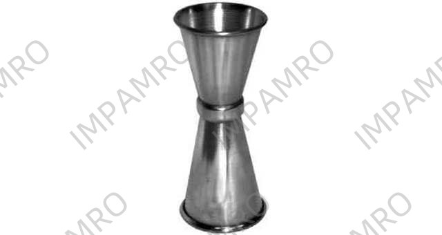 JIGGER CUP STAINLESS STEEL 14X28CC