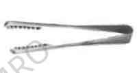 ICE TONGS STAINLESS STEEL, LONG GRAB L:215MM