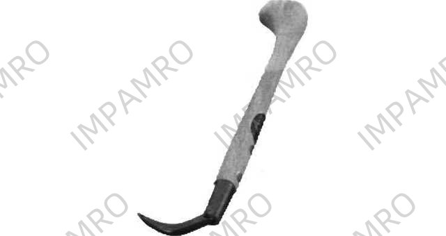 CLAW HAND IRON W/WOOD HANDLE, L:420MM