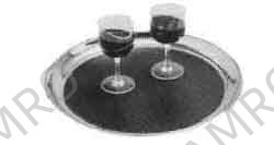 SERVICE TRAY ROUND PLASTIC NON SLIP 353MM DIAM