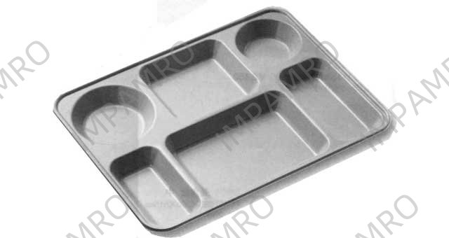 SERVICE TRAY COMPARTED, MELAMINE 394X294MM 6 POCKETS