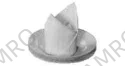 TABLE NAPKIN COTTON DAMASK WHITE 450MM SQUARE