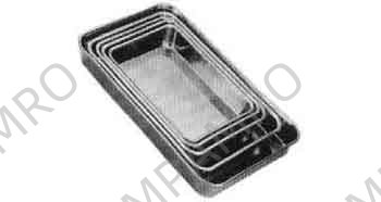 PAN RECTANGULAR STAINLESS 480X335X80MM