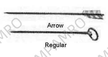 SKEWER STAINLESS STEEL ARROW 210MM