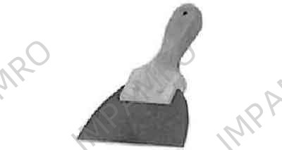 BOWL SCRAPER RUBBER BLADE 100MM WIDE