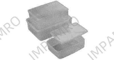 FOOD CONTAINER PLASTIC W/TIGHT SEALCOVER 355X270X120MM 9.6LTR