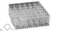 RACK GLASS COMPARTMENT STLWIRE, W/PLASTIC COATED 500X250X155MM