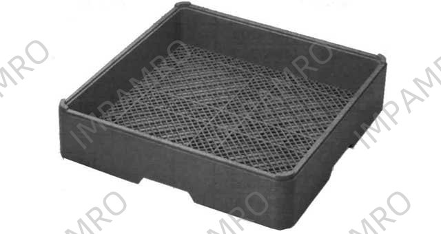 RACK OPEN DISH WASHER PLASTIC, 500X500X90MM