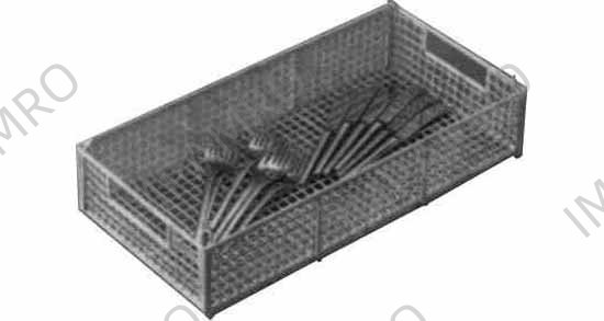 RACK FLATWARE STEELWIRE, W/PLASTIC COATED 500X500X100MM