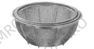 BASKET ROUND STAINLESS STEEL 460MM DIAM