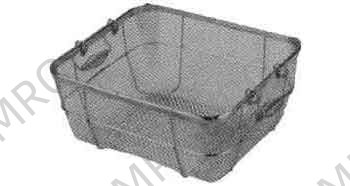 BASKET SQUARE STAINLESS STEEL WITH HANDLE 355X300X150MM